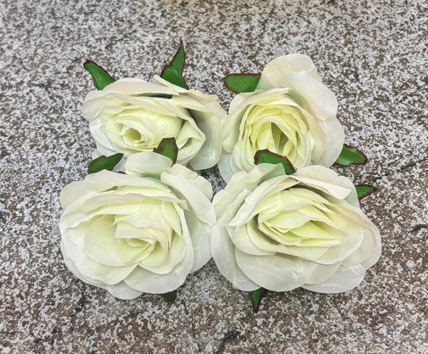 New Artificial Rose Flower  - Delight 5, 4 Pcs Pack