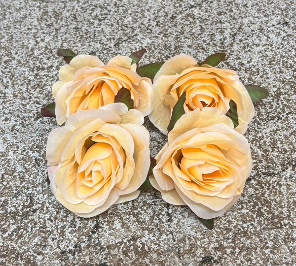 New Artificial Rose Flower  - Delight 6, 4 Pcs Pack