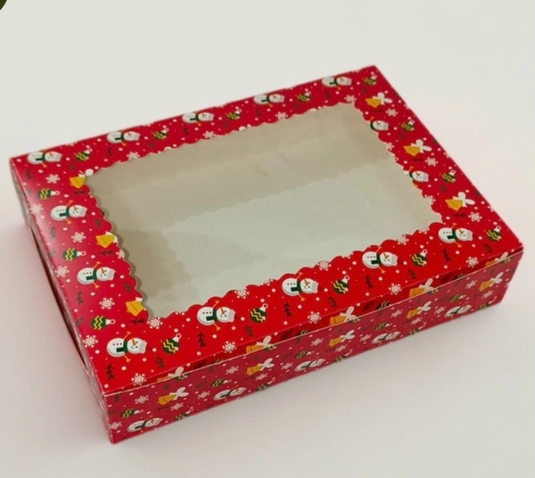 Christmas Brownie Box - 10 Pcs Pack, 6 Brownie 8.5*6*1.75", Delight 1