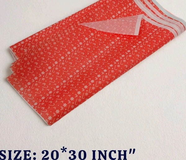 Xmas Butter Paper - Xmas Print, 5 Pcs, 20*30 Inches