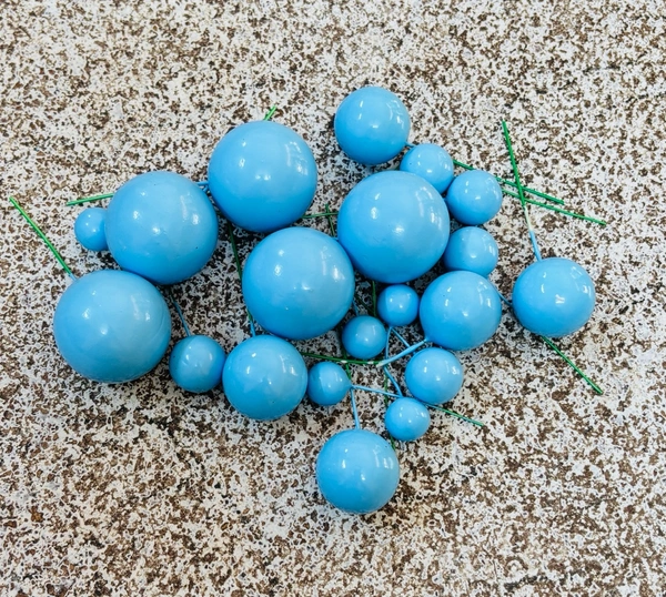 Imported Faux Balls - Ice Blue, 2Cm - 2.5Cm - 3Cm - 4Cm