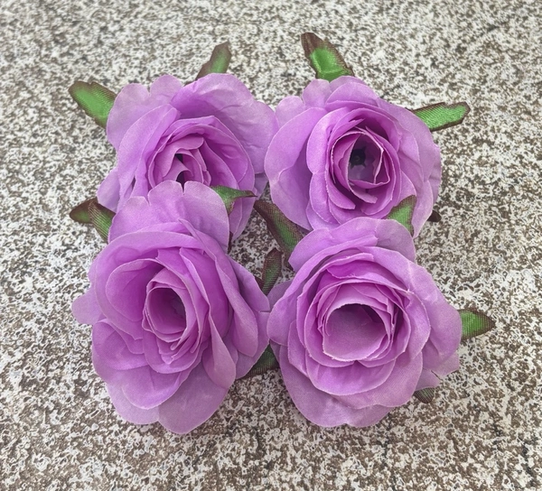 New Artificial Rose Flower - 4 Pcs Pack, Delight 8