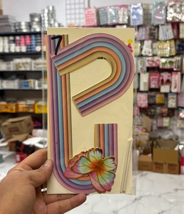 Paper Rainbow Topper Set With Butterflies - 1 Pkt, Delight 7