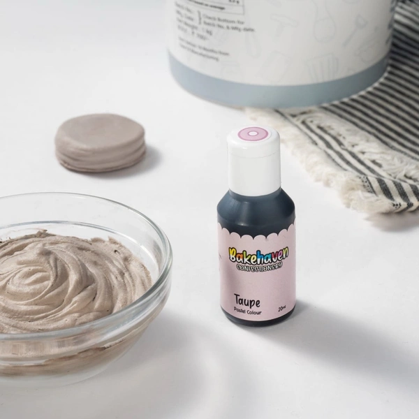 Bakehaven Pastel Gel Colour - Taupe