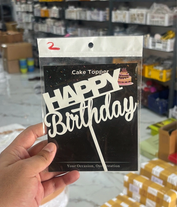 Acrylic White Topper - 5 Inch, White, 2