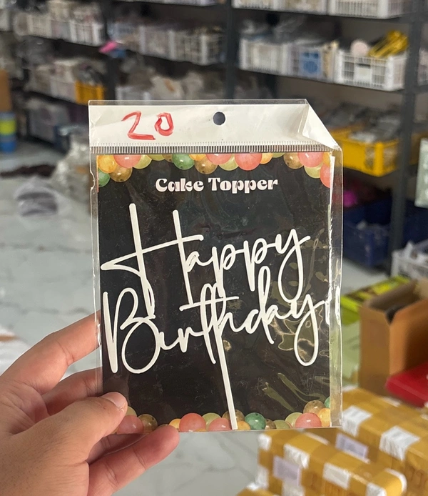 Acrylic White Topper - 5 Inch, White, 20