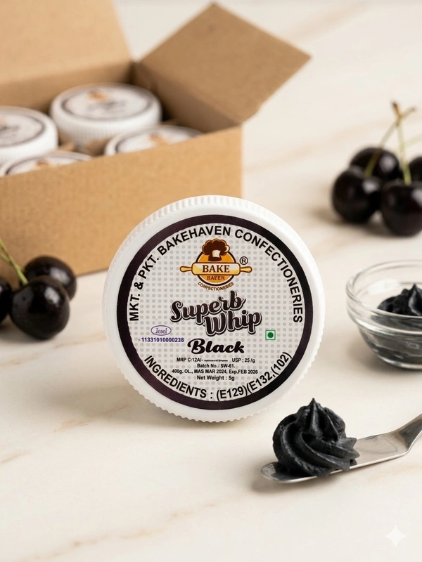 Bakehaven Superb Whip - 5g, Black