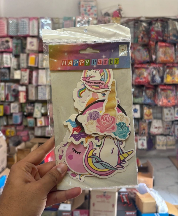 10 Pcs Paper Theme Cut Outs - Unicorn