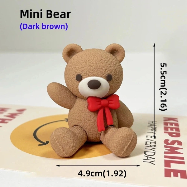 Bear Toy For Cake Decoration - 1 Pc, Delight 13