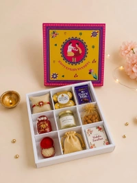 Raksha bandhan Sliding Box (1 Box 4 Use) - 9*9*2 Inches, 10 Pcs