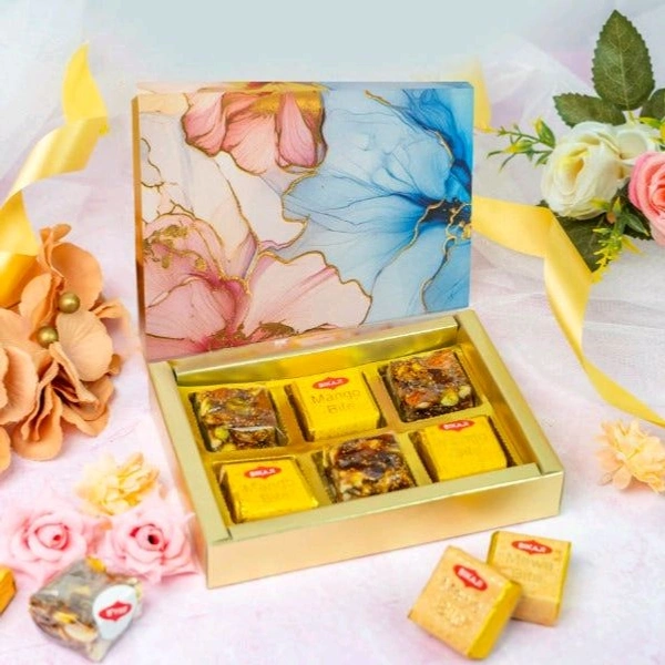 Slider Chocolate Box With Cavity - 10 Pcs, 6 Cavity CK-1 Blue