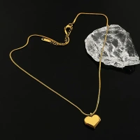 Gold-Plated Anti Tarnish Heart Themed Pendant
