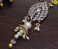 HJ Stunning Pearl Pendant Set Online F-215 - Pearl Ivory, Gold Plating