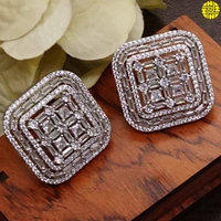 HJ Diamond Inspired Designer Pearl Pendant Set - F-317 - Pearl White, Rhodium Plating