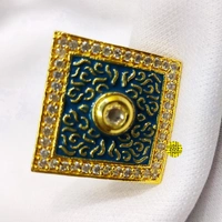 HJ Designer Ivory Ring - Hjr-004a - Ivory, Gold plating