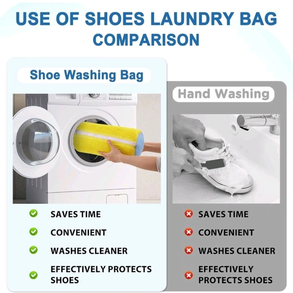 Shoe Washing Machine Bag