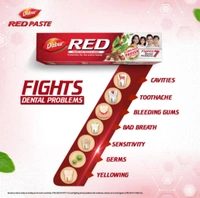 DABUR Dabur Red Paste | Treats Bad Breath | Cavity Protection | Plaque Removal | 13 Herbs Toothpaste (100g)