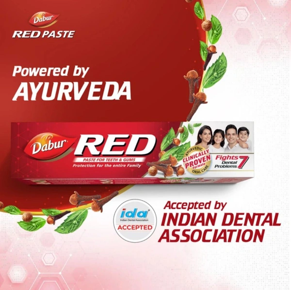 DABUR Dabur Red Paste | Treats Bad Breath | Cavity Protection | Plaque Removal | 13 Herbs Toothpaste (100g)