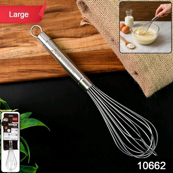 Apex Stainless Steel Large Hand Whisk (1 Pc)