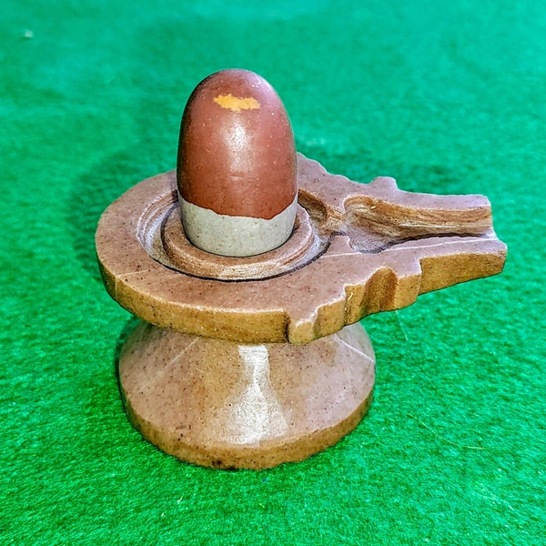 Spiritual Stone World 2 Inch Original Narmadeshwar Shivling,Narmada Shivling For Pooja - 450