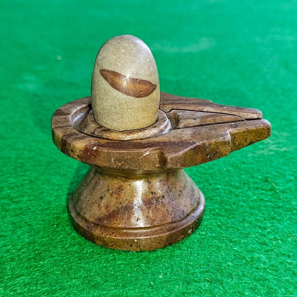 Spiritual Stone World 2 Inch Original Narmadeshwar Shivling,Narmada Shivling For Pooja - 450