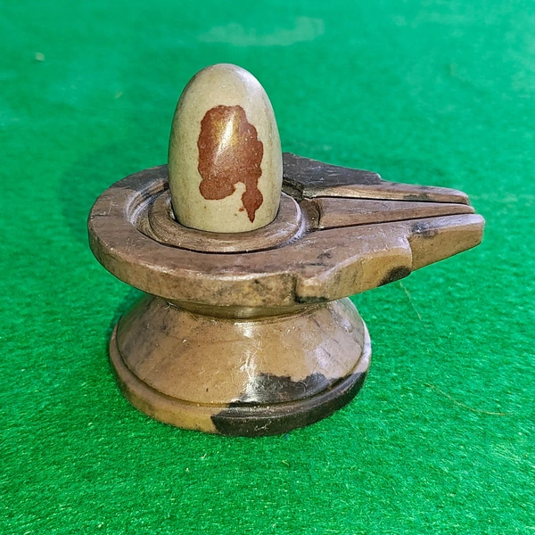 Spiritual Stone World 2 Inch Original Narmadeshwar Shivling,Narmada Shivling For Pooja - 450