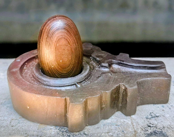 2 Inch  Janeudhari Shivling with Shakti Jaladhara