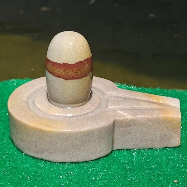 Spiritual Stone World 2 Inch Tripunddhari Shivling with Shakti Jaladhara - 450