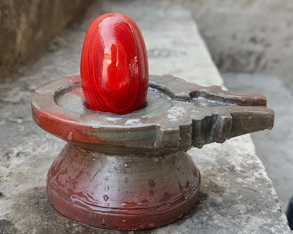 Spiritual Stone World 3 Inch Narmadeshwar 6 Inch Damru Jaladhara