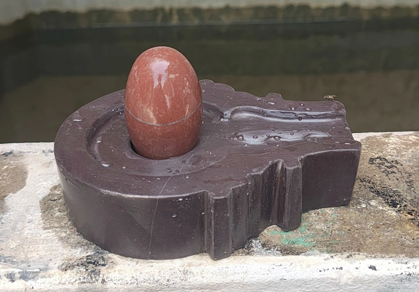 3 Inch Janeudhari Shivling 6 Inch Jaladhara