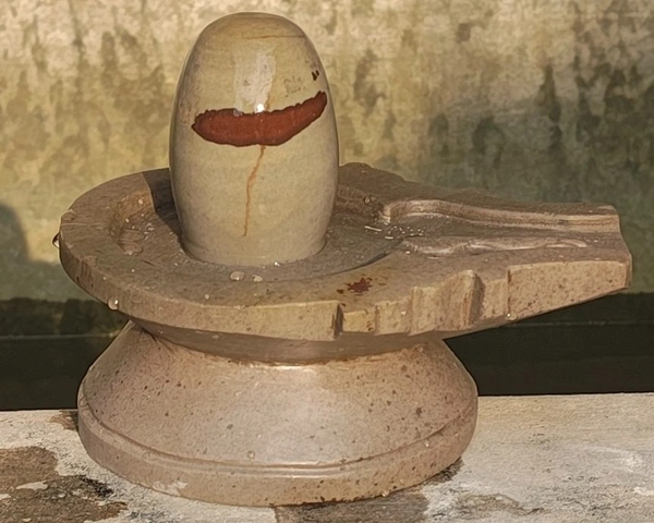 Spiritual Stone World 4 Inch Shivling 8 Inch Damru Jaladhara