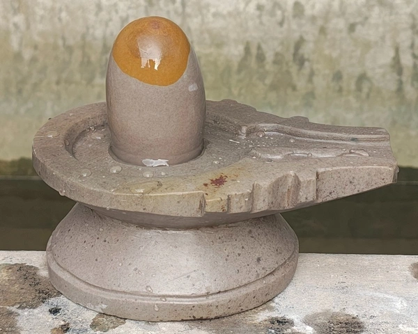 Spiritual Stone World 4 Inch Shivling 8 Inch Damru Jaladhara
