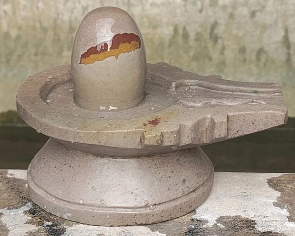Spiritual Stone World 4 Inch Shivling 8 Inch Damru Jaladhara