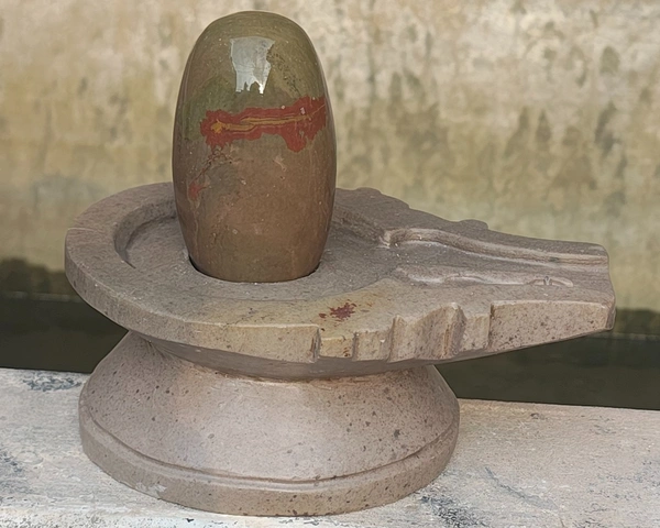 Spiritual Stone World 4 Inch Shivling 8 Inch Damru Jaladhara