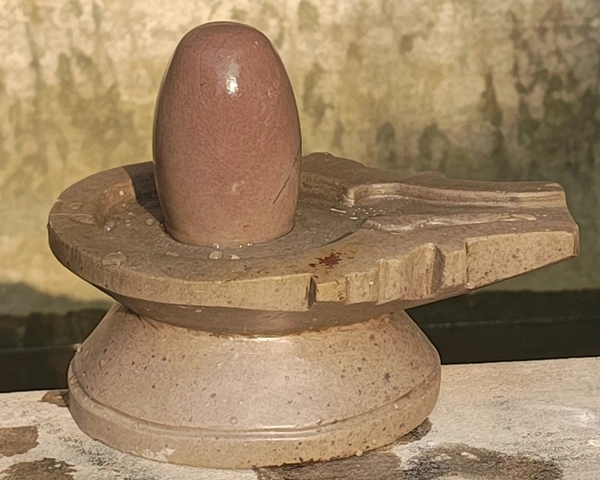 Spiritual Stone World 4 Inch Shivling 8 Inch Damru Jaladhara