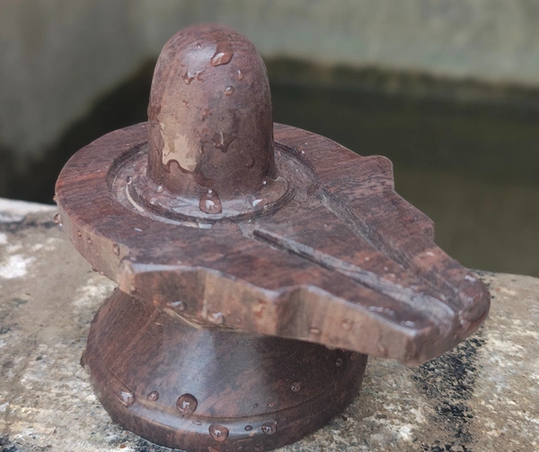 Spiritual Stone World Akhand 2 Inch Shivling 4 Inch Damru Jaladhara
