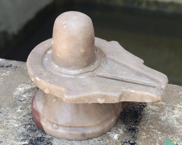 Spiritual Stone World Akhand 2 Inch Shivling 4 Inch Damru Jaladhara