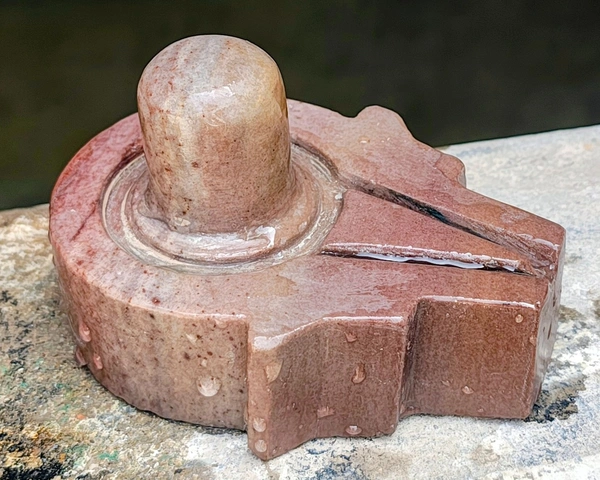 Akhand 2 Inch Shivling 4 Inch Plat Jaladhara