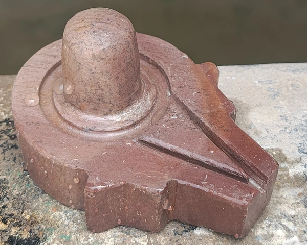 Akhand 2 Inch Shivling 4 Inch Plat Jaladhara