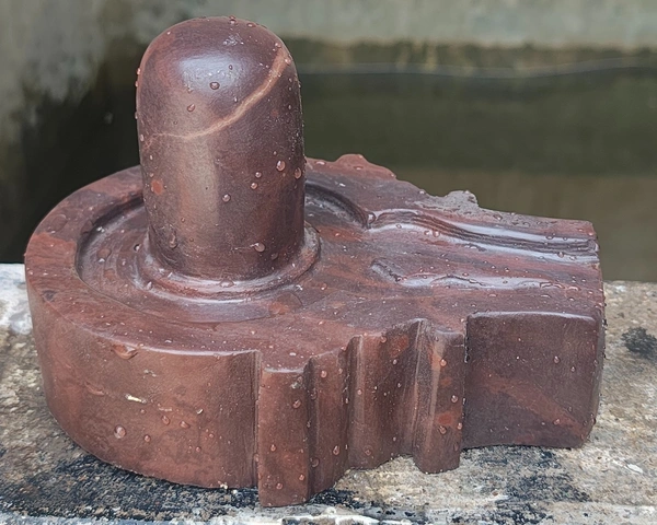 Akhand 3 Inch Shivling 6 Inch Plat Jaladhara