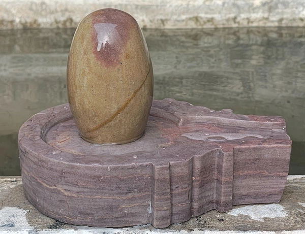 5 Inch Narmadeshwar Shivling with 10 inch Jaladhara