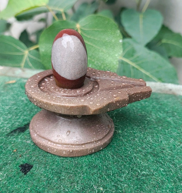 Spiritual Stone World 2 Inch Shivling With 4 Inch Jaladhara 