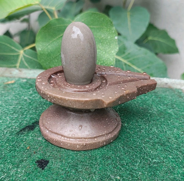 Spiritual Stone World 2 Inch Shivling With 4 Inch Jaladhara 