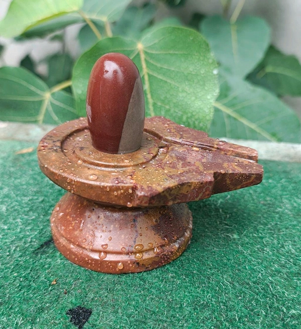 Spiritual Stone World 2 Inch Shivling With 4 Inch Jaladhara 