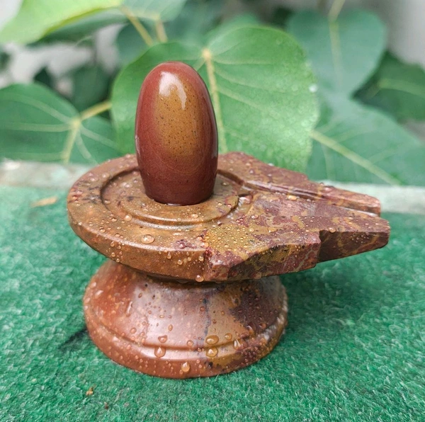 Spiritual Stone World 2 Inch Shivling With 4 Inch Jaladhara 