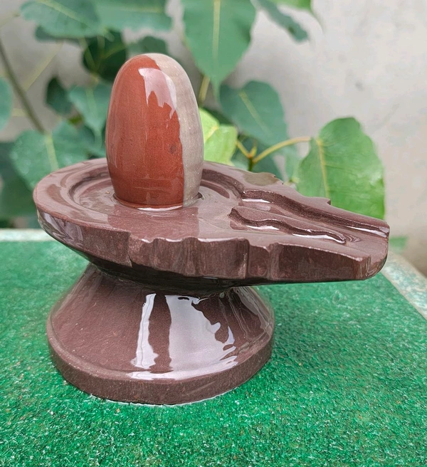 Spiritual Stone World 3 Inch Shivling With 6 Inch Jaladhara 