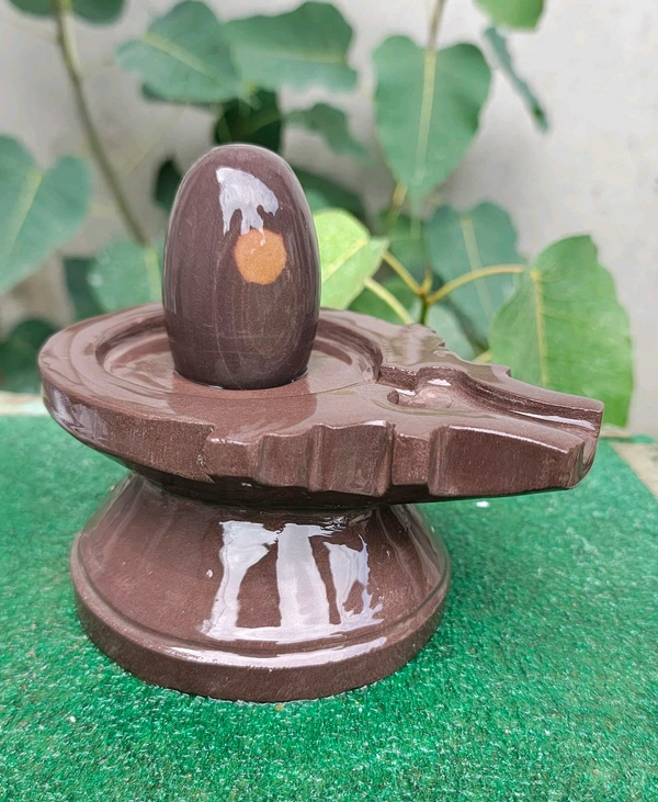 Spiritual Stone World 3 Inch Shivling With 6 Inch Jaladhara 