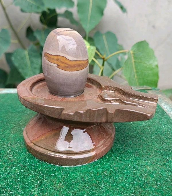 Spiritual Stone World 3 Inch Shivling With 6 Inch Jaladhara 