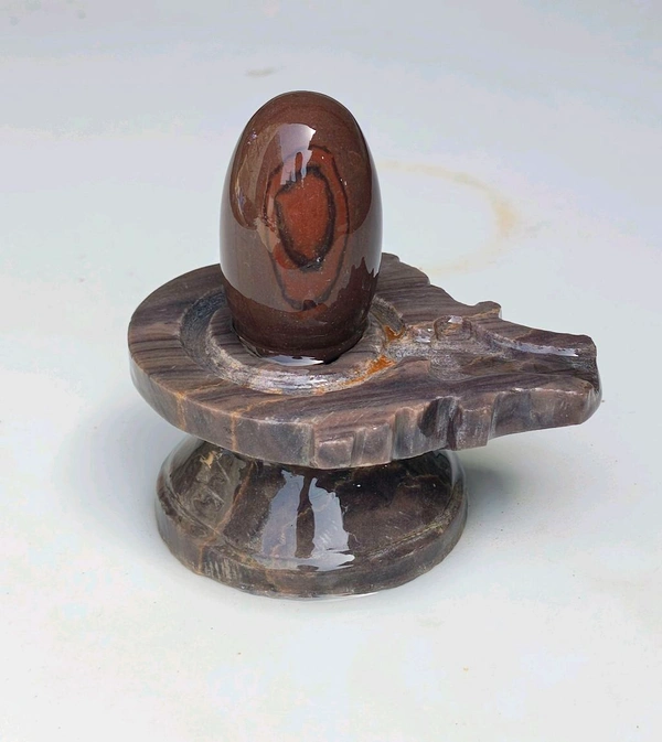 Spiritual Stone World 2 Inch Shivling With 4 Inch Jaladhara 