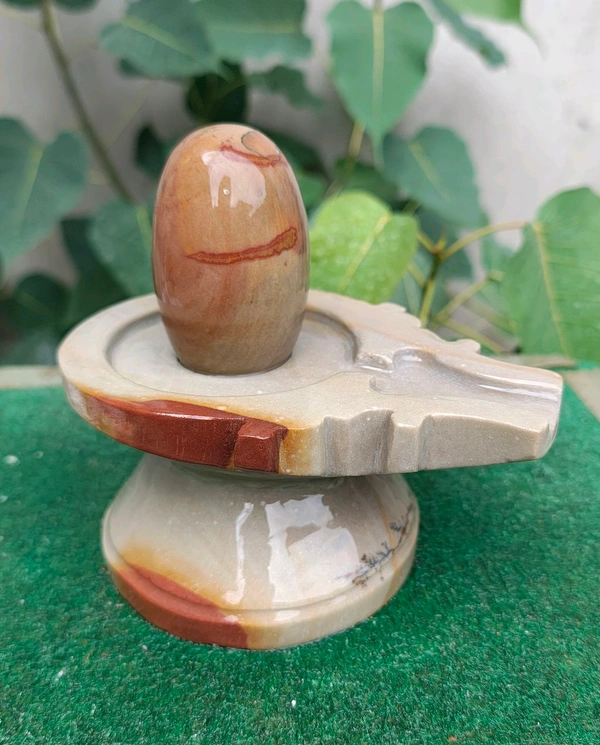 Spiritual Stone World 3 Inch Shivling With 6 Inch Jaladhara